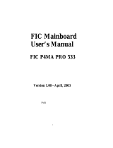 FIC P4MA PRO 533 User manual