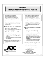 ADC ML-145 Installation And Operator's Manual