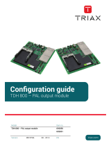 Triax 692851 Configuration manual