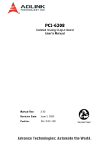 ADLINK Technology pci-6308 User manual