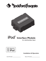 Rockford Fosgate iPod Interface Module Installation & Operation Manual