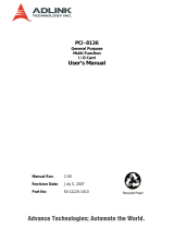 ADLINK Technology PCI-8136 User manual