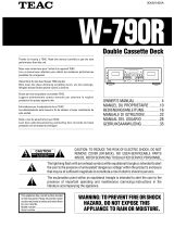 TEAC W-790R Owner's manual
