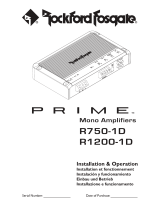 Rockford Fosgate PRIME M1200-1D Installation & Operation Manual