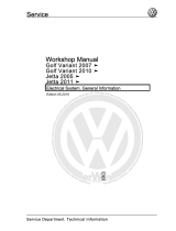 Volkswagen Golf Variant 2010 Workshop Manual