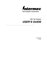 Intermec 6651 User manual