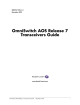 Alcatel-Lucent OmniSwitch AOS 7 User manual