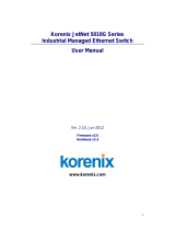 Korenix JetNet 5010G Series User manual