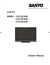 Sanyo LCD-37CA9S Owner's manual