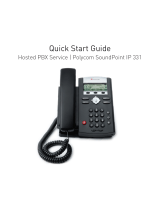 Polycom SoundPoint IP 331 Quick start guide