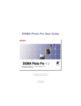 Sigma PHOTO PRO 4.2 - FOR WINDOWS User manual