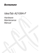 Lenovo IdeaTab A Series IdeaPad A2109 User manual