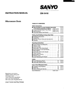 Sanyo EM-X410 User manual