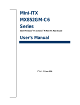 BCM Mini-ITX MX852GM-C6 Series User manual