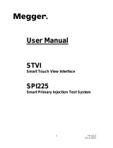 Megger SPI225 User manual