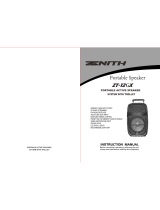 Zenith ZT-12GX User manual