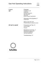 Scholtes PP 30 TC 120 SF Operating Instructions Manual