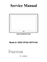 Vizio VP322 HDTV10A User manual