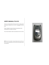 Pantech PG-3310 User manual