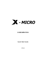 X-Micro XMP3T-F2G Quick start guide