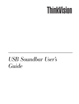 Lenovo ThinkVision USB Soundbar User manual
