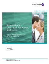 Alcatel-Lucent OmniTouch Fax Server Application System Administrator Manual