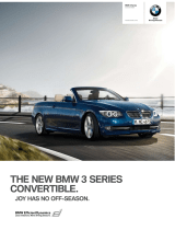 BMW 3 SERIES CONVERTIBLE - CATALOGUE User manual