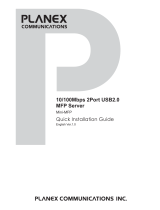 Planex mini-mfp Quick Installation Manual