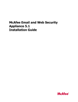 McAfee Email and Web Security Appliance 5.1 Installation guide