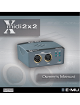 E-Mu Xmidi 2x2 Owner's manual