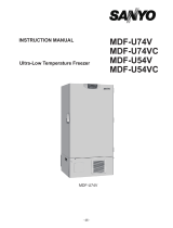 Sanyo MDF-U74VC User manual