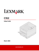Lexmark 12N1300 - C 912n Color LED Printer Setup Manual