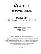 Aeroflex PSD60-1AF Operating instructions