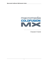 Adobe Macromedia ColdFusion MX Evaluator Manual