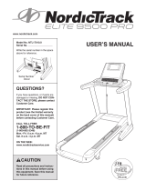 NordicTrack Elite 9500 pro NTL17010.0 User manual