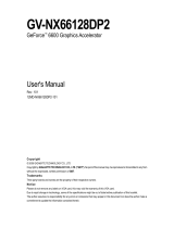 Gigabyte GV-NX66128DP2 User manual