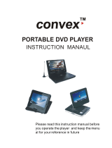 Convex PORTABLE DVD PLAYER User manual