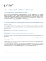 Juniper PTX10002-60C Quick start guide