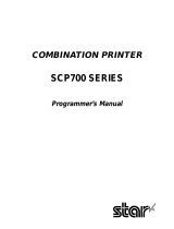 Star Micronics Star SCP700 Series Programmer's Manual