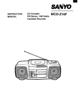 Sanyo MCD-Z16F User manual