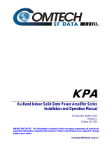 Comtech EF Data KPA-020IN Operating instructions