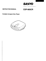 Sanyo CDP-865CR User manual