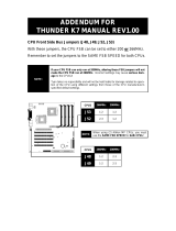 Tyan THUNDER K7 Addendum