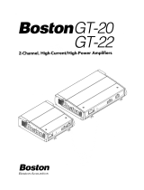 Boston GT-22 Owner's manual