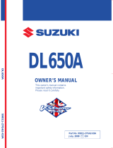 Suzuki V Storm DL650A K9 Owner's manual