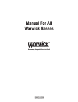 Warwick Streamer LX User manual