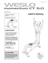 Weslo MOMENTUM CT 5.0 User manual
