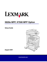 Lexmark X7500 Setup Manual