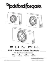 Rockford Fosgate Punch P3S-1X12 Owner's manual