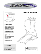 Weslo Cadence 630 User manual